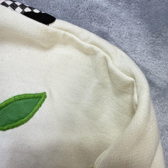 Vintage Southern Stitches Jacket Womens Medium Floral Applique 80s‎ USA - Picture 10 of 11